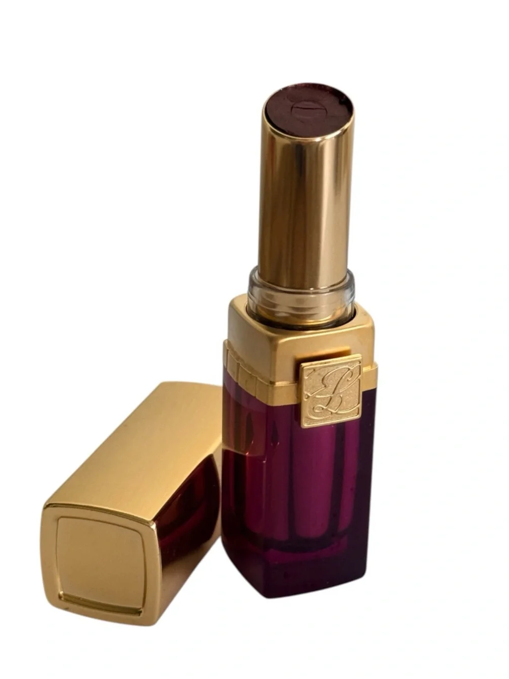 Estée Lauder Pure Color Lipstick 12 Plum Fatale Metallic Full Size New